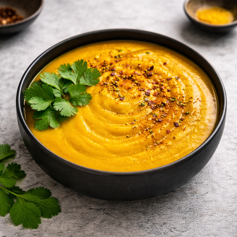 Red Lentil and Turmeric Soup